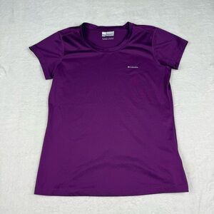 Columbia Omni-Wick Short Sleeve Tee Base Layer Shirt Purple Women's Small